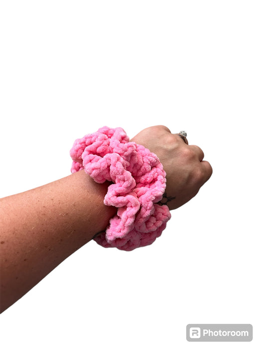 2 Barbie Pink Scrunchies